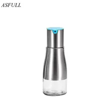 Asfull 304 нержавеющая сталь и стеклянная бутылка для масла/Защита от разлива контролируемый количественный соевый соус лоток для кухонного использования