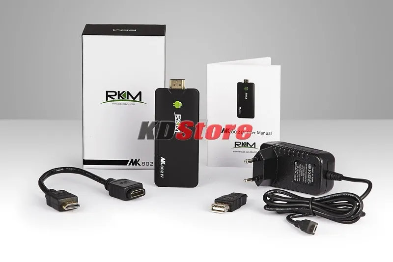 

10PCS Rikomagic MK802IV Mini PC HD TV Android 4.2 Quad Core RK3188 2GB RAM 16G A9 1.6GHZ (DW053) @SD