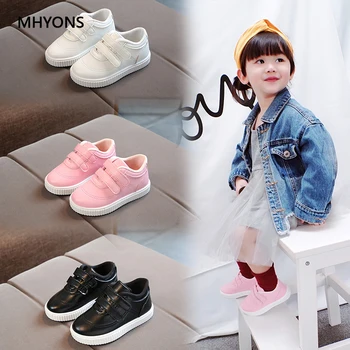 

MHYONS Children Shoes Girls Boys Sport Shoes Antislip Soft Bottom Kids Baby Sneaker Casual Flat Sneakers white Shoes size 21-30