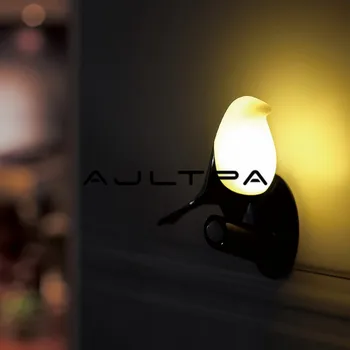 

Magpie Bird LED Night Light With Motion Sensor Light Control USB Charging Sensor Mini Wall Lamp for Kids Room Bedside