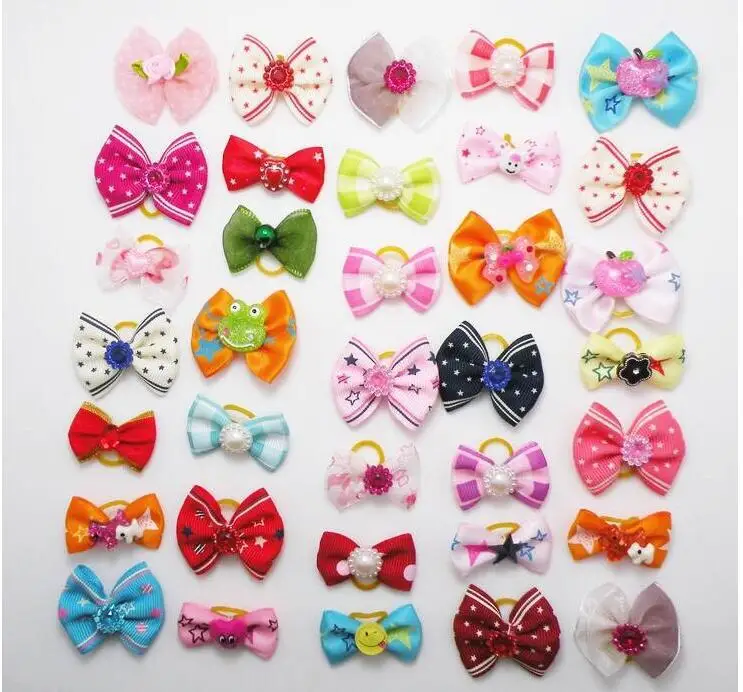 20/50/100pcs /set Dog hair flower pet dog hair bows pet hair accessories dog hair lastice bands attached decoration bows 20/50/100pcs /set Dog hair flower pet dog hair bows pet hair accessories dog hair lastice bands attached decoration bows
