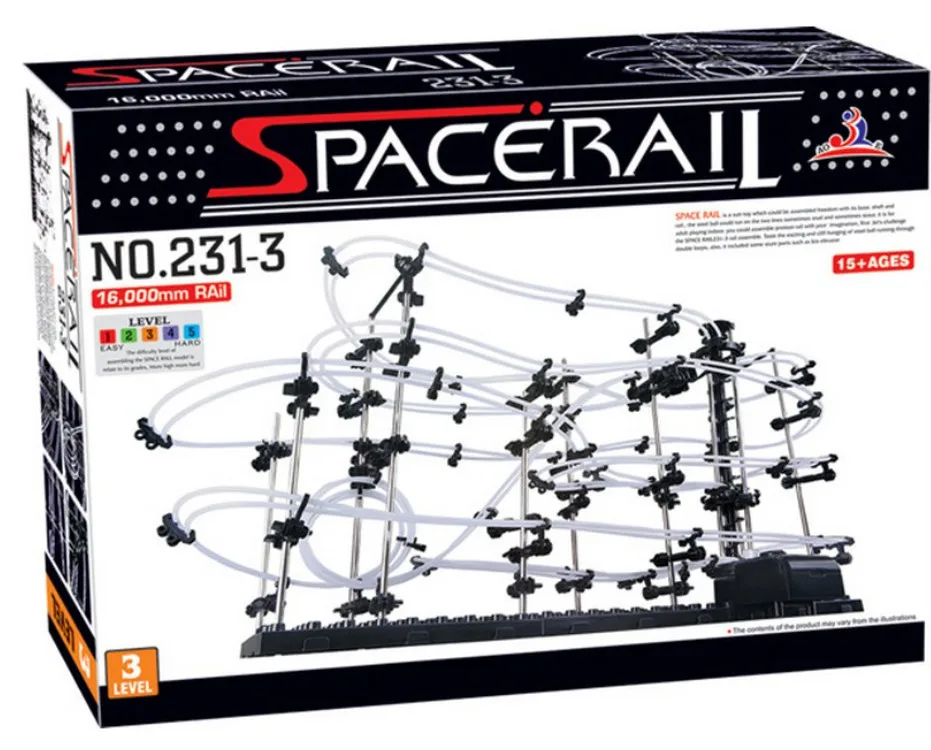 New Space Rail Funny Model Building Kit RollerCoaster Toys SpaceRail Level 3 DIY Spacewarp Erector Set