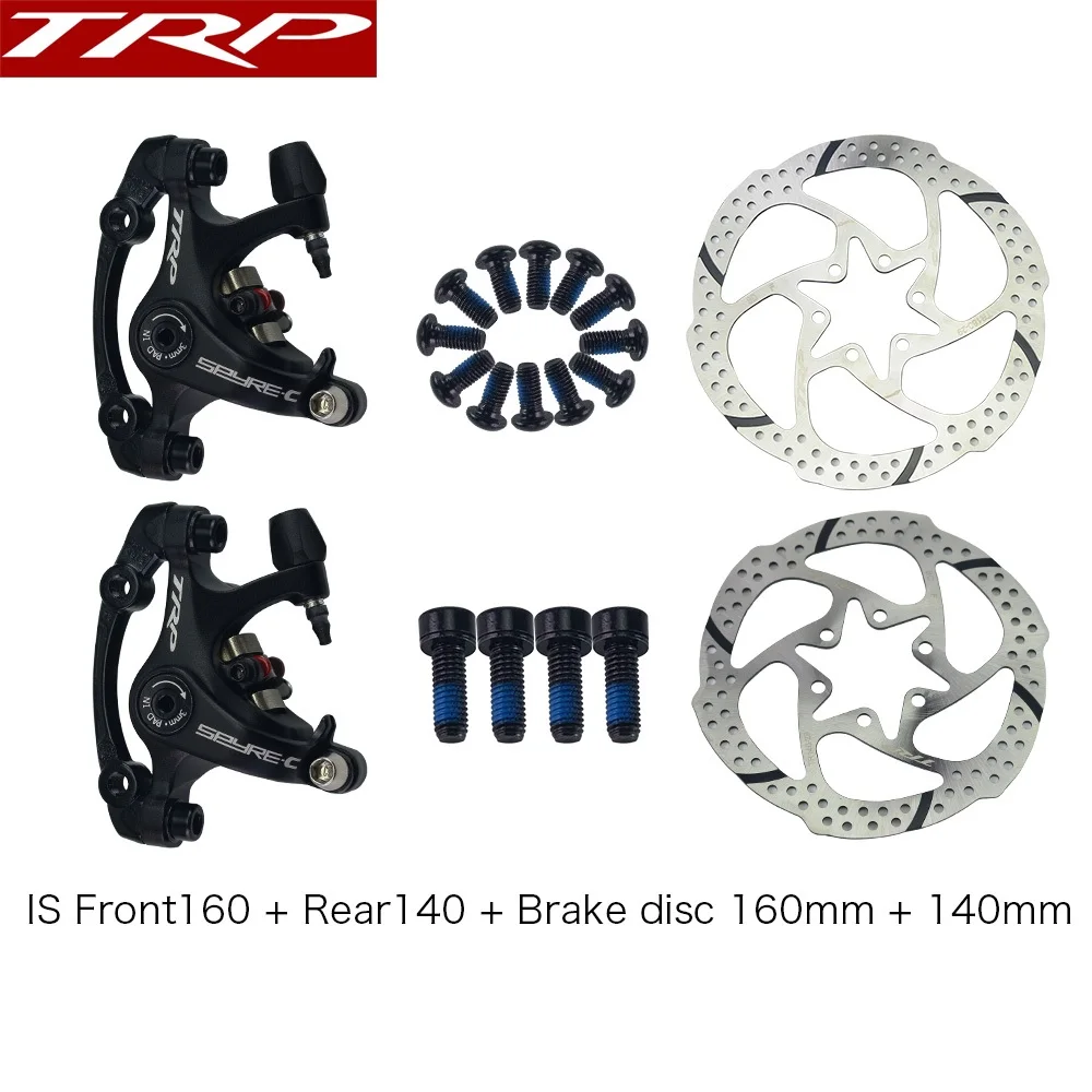 

TRP SPYRE-C Alloy Mechanical Disc Brakes Caliper SPYRE-C calipers Front / Rear / Pair w/ or w/o 160mm Rotor with Adapter Screws