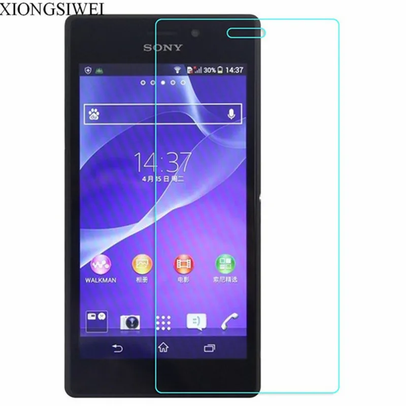 Tempered Glass For Sony Xperia M2 D2303 D2305 D2306 Screen Protector Film Dual S50h D2302 | Мобильные телефоны и