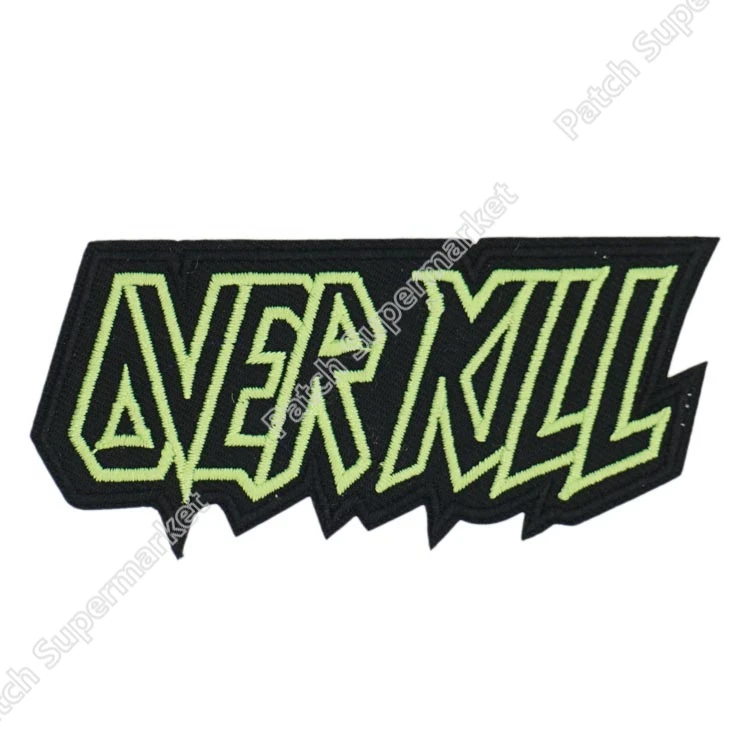 OVERKILL IRON ON PATCH: PUNK ROCK HEAVY METAL MUSIC SEW