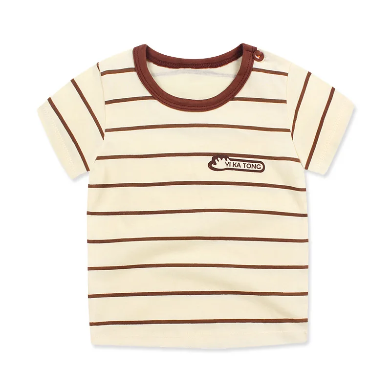 Новая летняя футболка с рисунком для маленьких мальчиков, Модная хлопковая одежда для малышей
