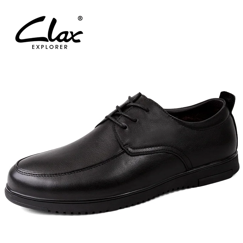 

CLAX Men Wedding Shoes Spring Autumn Genuine Leather Shoe Male derbi Dress Shoe Formal Footwear chaussure homme luxury brand