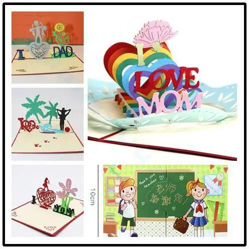 Biglietto Di Auguri Per La Festa Della Mamma 3D Biglietto Di Auguri Carta Arcobaleno Cuore Festival Biglietto Di Auguri I Love Mom Biglietto Di Ringra