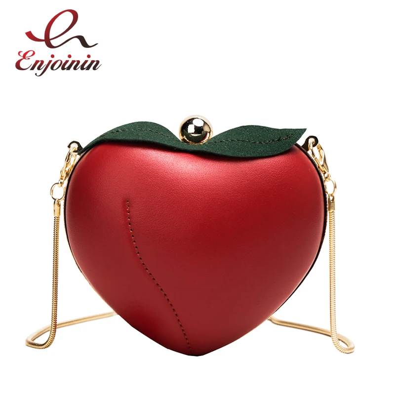 

Cute Peach Strawberry Rivet Design Casual Fashion Ladies Mini Chain Purse Shoulder Bag Handbag Crossbody Bag Women Pouch Flap