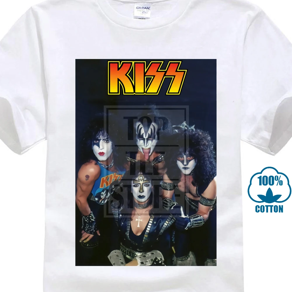 

Kiss T Shirt White Poster All Sizes S 5Xl