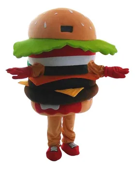 

Hamburger Mascot Costume mascot costumes for adults christmas Halloween Outfit Fancy Dress Suit Free Shipping2019New