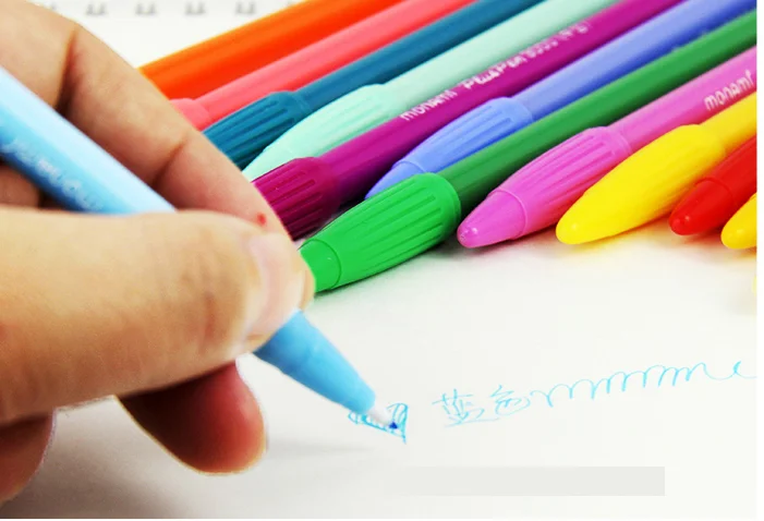 Monami Kawaii Fineliner набор 0,38 мм Фабричный цветной Микрон-линия на водной основе, маркер, ручка, пуля, журнал поставок, Ручная надпись