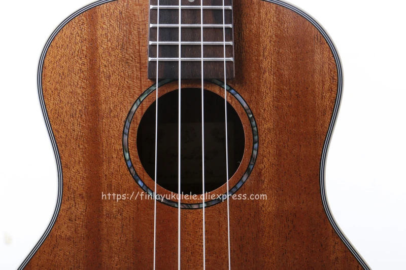 Finlay 2" Электрический тенор инструмент укулеле с полным Mahogany Top/Body, 26 ukelele с звукоснимателем тюнер, FU-QTTE