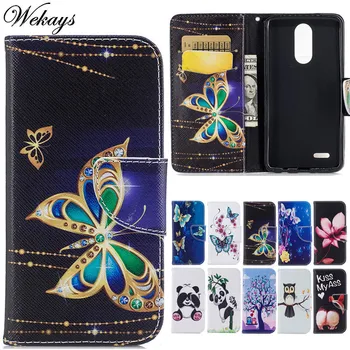 

Wekays Case For LG K7 2017 X230 LGX230 Cute Cartoon Butterfly Leather Fundas Case sFor LG K10 2017 M250 M250N X400 Cover Cases