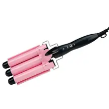 Профессиональные щипцы для завивки волос керамические с тремя цилиндрами, для волос, для завивки волос, инструменты для укладки волос 110-220 В, стайлер для волос