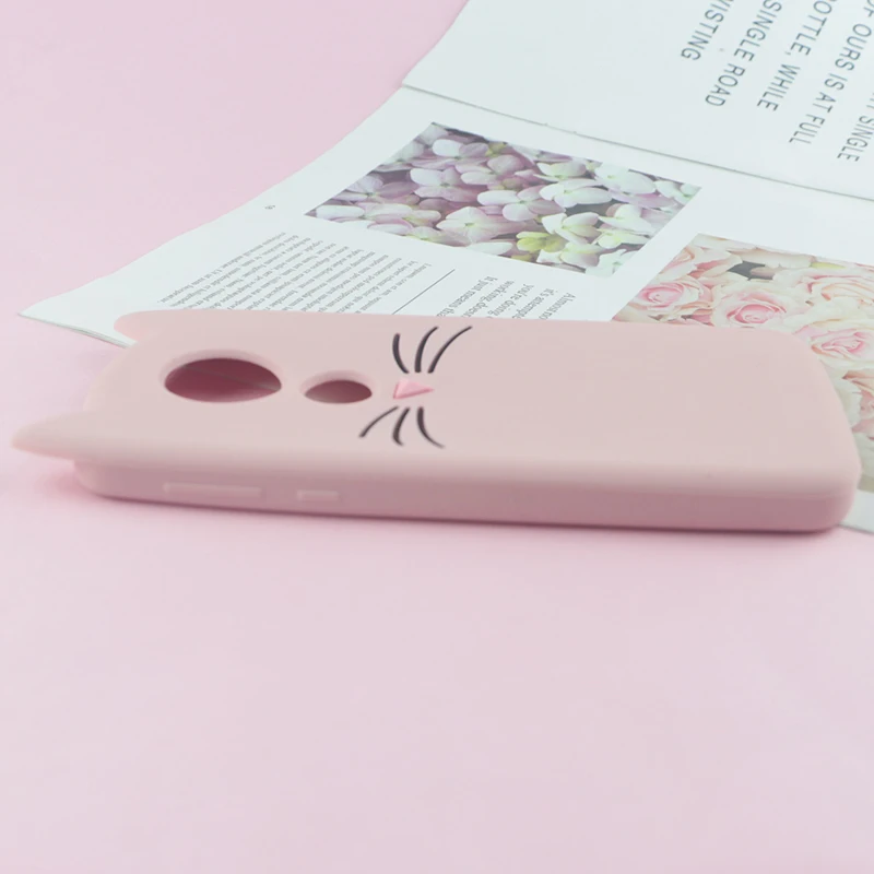 Cute 3D Cartoon Silicon Case for Motorola Moto E5 Plus E5+ Cases Japan Glitter Beard Cat Lovely Ears Kitty Phone Cover MOTOE5