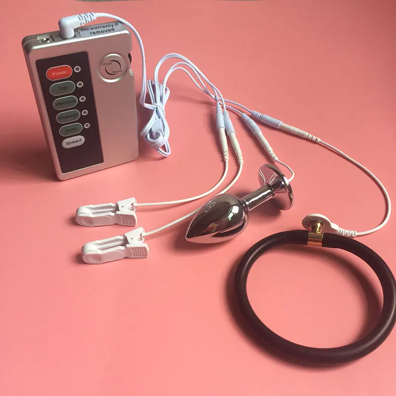 Hot-Sale Electric Shock Penis Ring Electro Anal Plug Nipple Electro Stimulator Electro Cock Expander Ring Penis Sex Toys 5 Hot-Sale Electric Shock Penis Ring Electro Anal Plug Nipple Electro Stimulator Electro Cock Expander Ring Penis Sex Toys 5