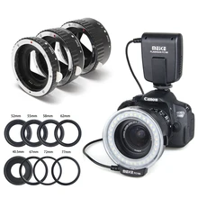 Meike FC-100 FC100 Macro Ring Flash& Auto Focus Tube Ring for Canon EOS 650D 700D 70D 7D II 60D T4i T3i 6D Nikon FUJI Flashes