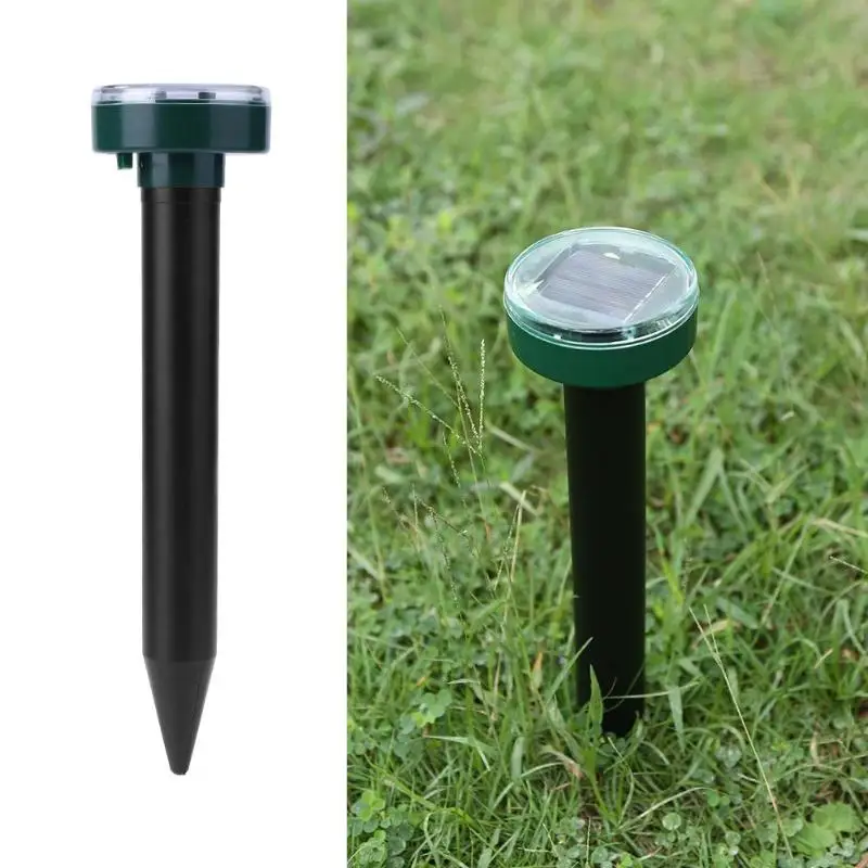 

Eco-Friendly Solar Power Ultrasonic Gopher Mole Snake Mouse Repeller Pest Reject Control for Garden Yard Farmland