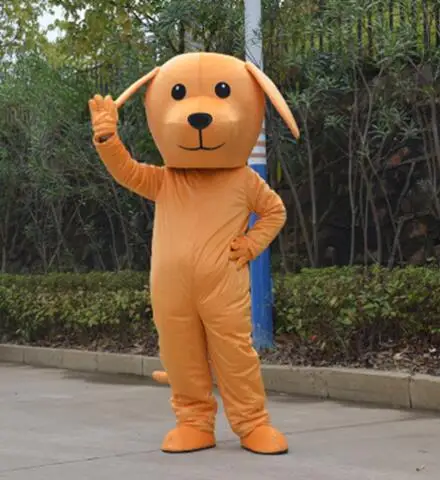 

NEW STYLE Cute Brand Brown Dog Year cartoon Mascot Costume Fancy Dress Animal mascot costume free shipping