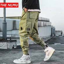 Хип-хоп джоггеры брюки мужские повседневные мульти-карманные брюки карго мужские уличные спортивные брюки Harajuku одежда WG300