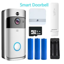 Special Offers Original Smart Wireless WiFi Security Door Bell Eye Visual Recording Night Vision Video Intercom Phone Call Doorbell