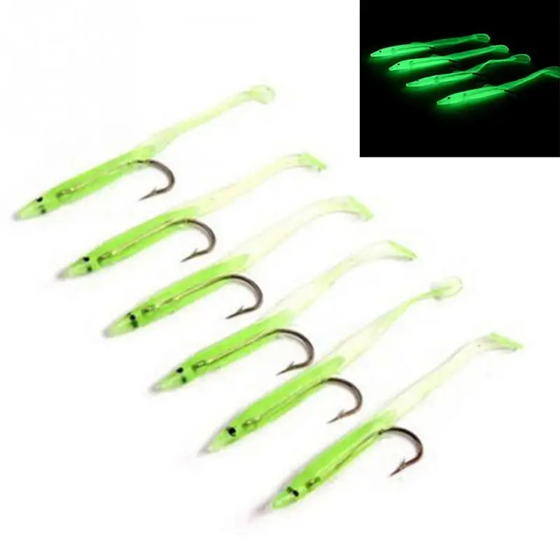Hot 20pcs/lot Luminous Soft Lures for Fishing Soft Bait Tiddler Bait