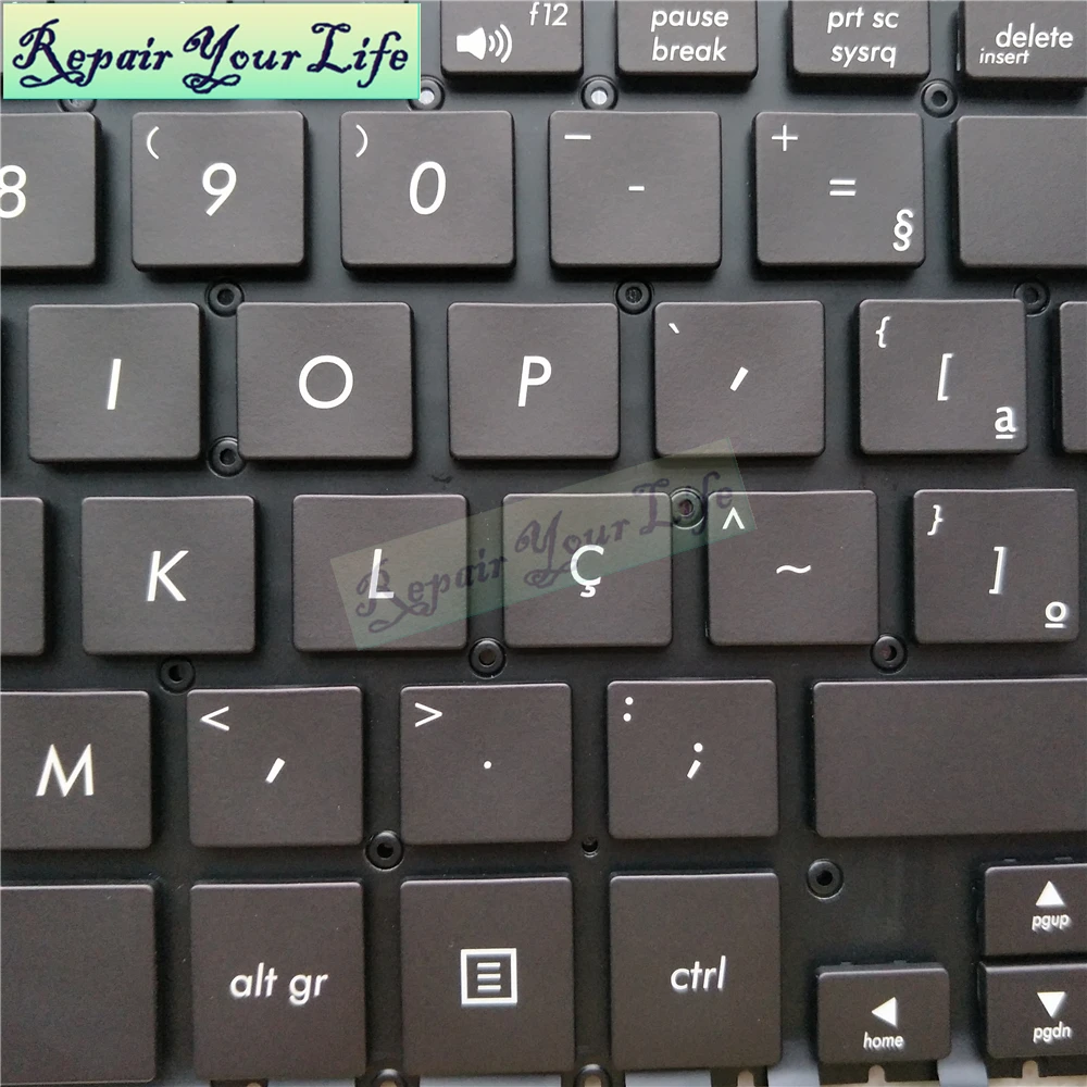 Teclado Backlit Brasileiro para Asus Zenbook Ux330 Ppo br Brasil Ux330u Ux330ua Ux330uak Brasil 0knb02632br00 - Imagem 5