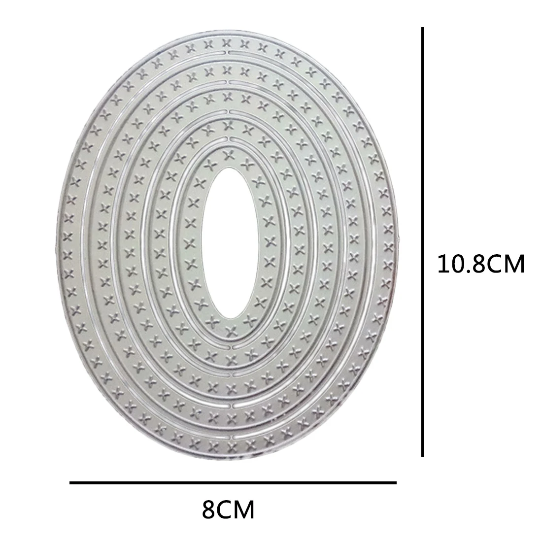 

5Pcs/set Ellipse Metal Cutting Dies Stencils for DIY Scrapbooking/photo album Decorative Embossing Paper Cards 8x10.8cm
