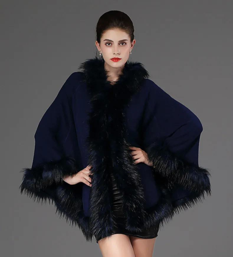waterproof puffer coat 2019 Autumn Winter Wool Coats Women Faux Fur Hooded Cloak Luxury Designer Thick Feminine Outerwear Jackets Lady Party Clothing goose down coat