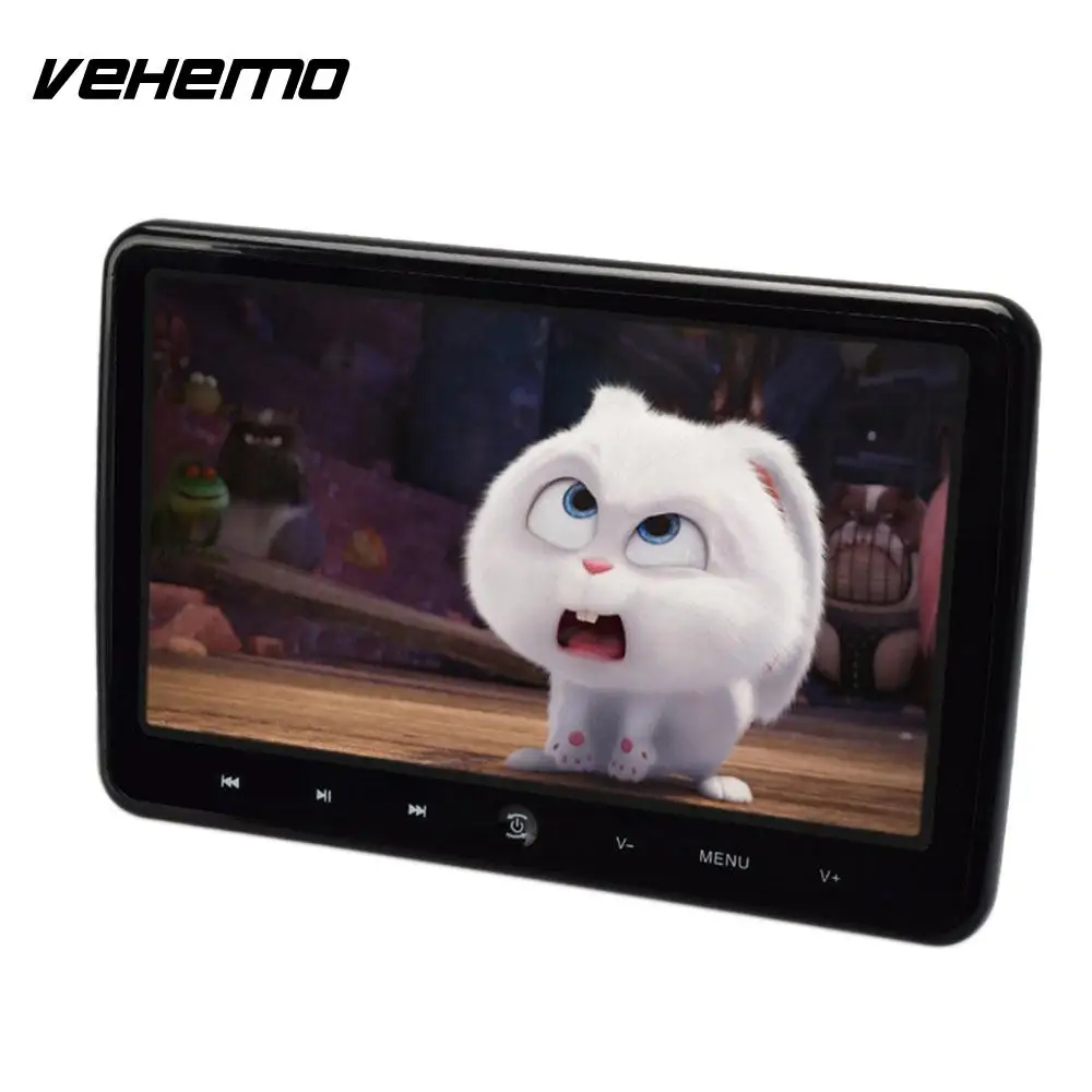 

DVD Monitor Car Headrest Player Portable Automotive Audio Player HDMI USB SD DC 12V Universal