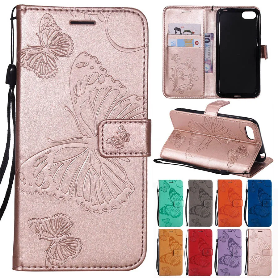 

Y5(2018) Butterfly Case on for Huawei Y5 2018 Leather Cover for Fundas Huawei Y5 Prime 2018 Y5 2019 Flip Magnetic Phone Cases
