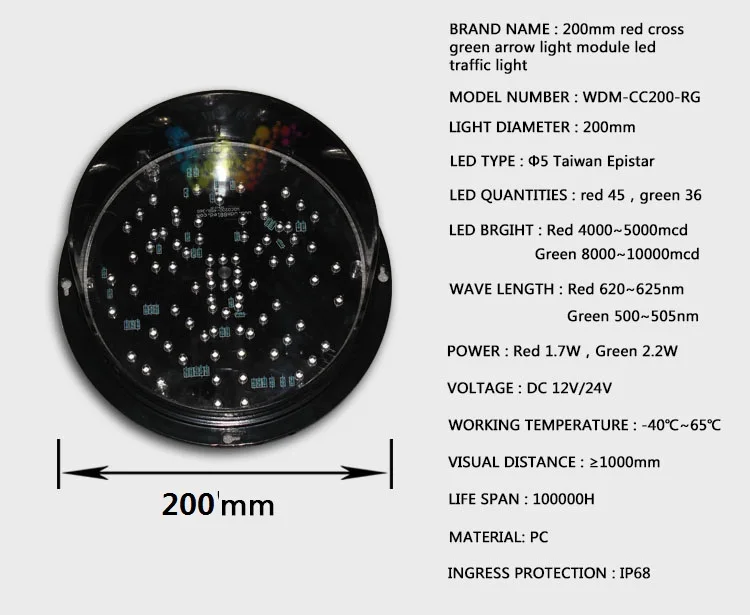 200 мм Красный Крест зеленая светодиодная стрела модуль светофора DC24V светодиодный свет светофора Замена для стоянки