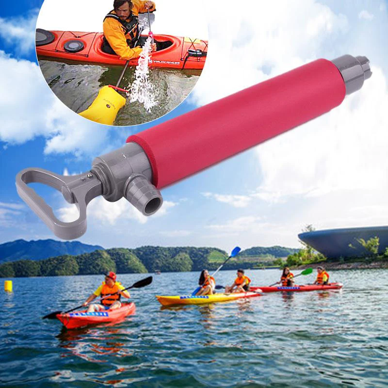 1 Pcs 400ml Plastic Rowing Boat Hand Bilge Water Suck Canoe Pump Piston Kayaking Bottom Drain Water Suction Kayak Manual Pump0.2