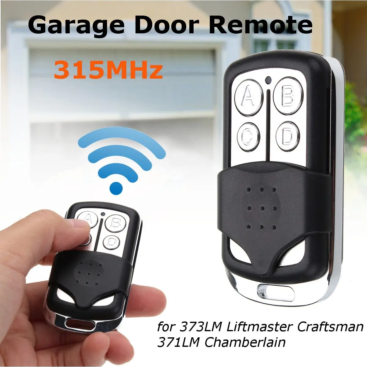 KROAK Garage Door Gate Remote 315MHz For 373LM Liftmaster Craftsman
