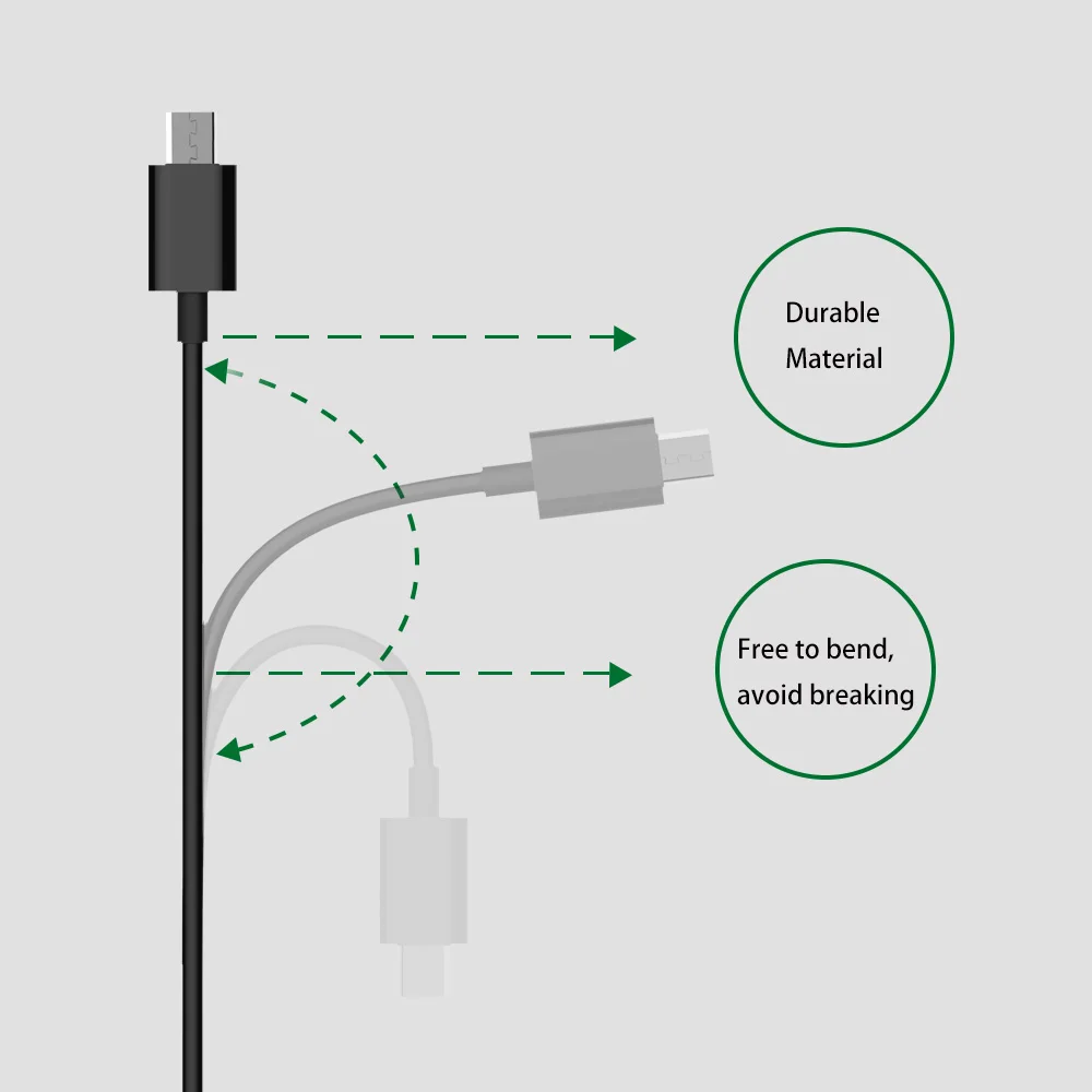 ORICO ADC Micro USB кабель для samsung Xiaomi huawei 0,5 m/1 m/2 m кабель для быстрой зарядки USB кабель для передачи данных для мобильного телефона