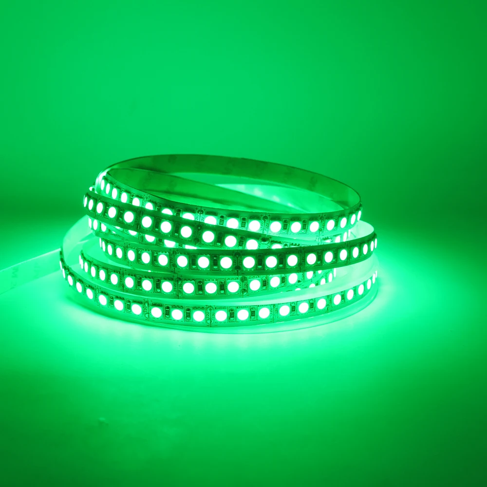 RGB Светодиодная лента 5 м 120 светодиодов/м Водонепроницаемая 5050 5054 SMD 600 fita с