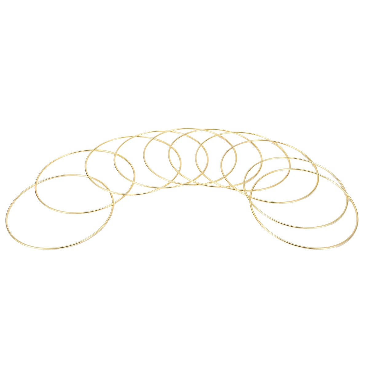 10PCS 2.8*150mm Gold Dream Catcher Dreamcatcher Material Metal Rings Hoops For DIY Handmade Wicker Crafts Tool Accessories