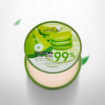 

New Natural 99% Aloe Vera Moisture Oil Control Thin Breathable Foundation Makeup Face Powder Skin Finish Powder 3 Colors