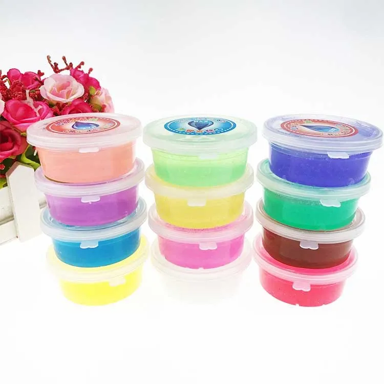 

Crystal coloured clay