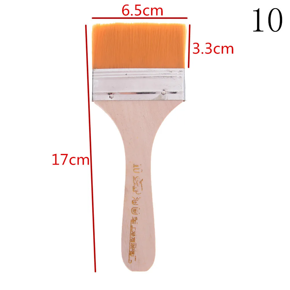 Buy 2PCS Paint Brushes Wood Long Handle Different Size