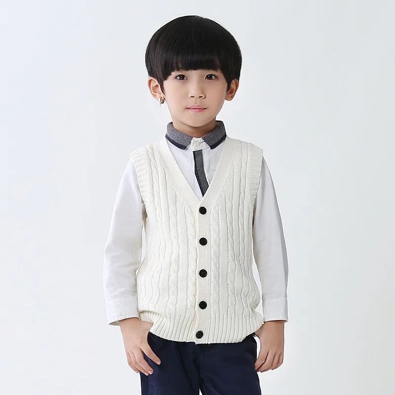 

boys vest sweaters boys pullover knitted vest coat Boys Cotton vest kids Children top quality sleeveless sweaters kids Outwear