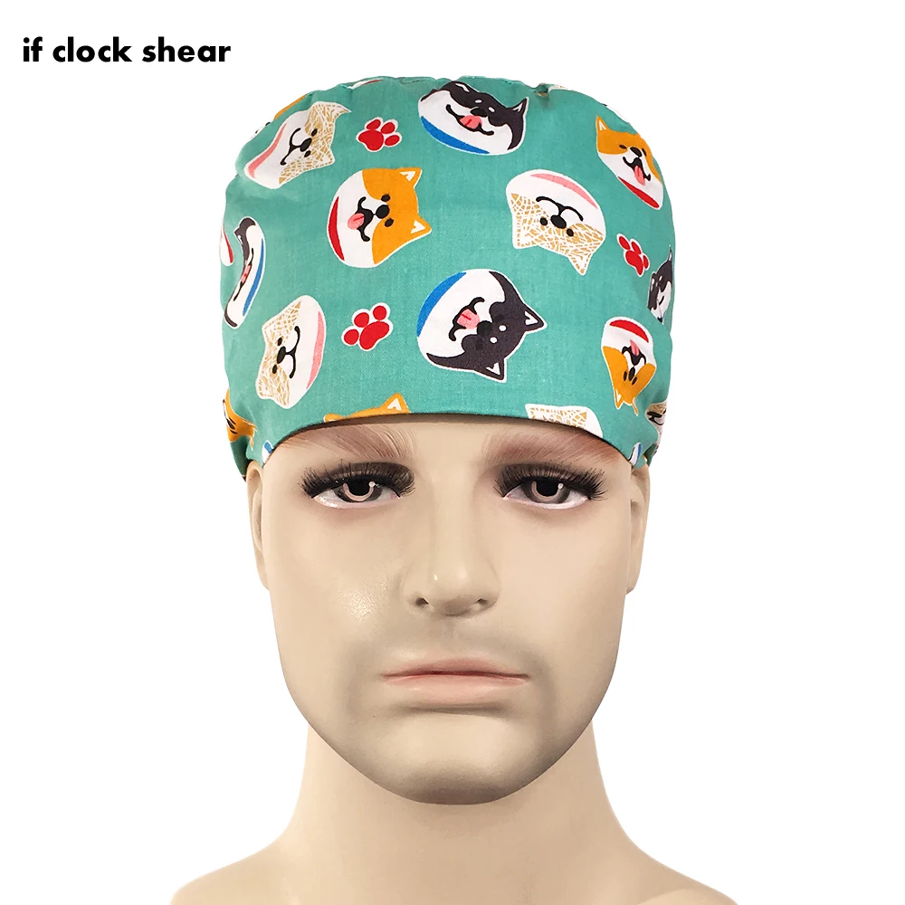 

IF 2019 new Pet Doctor Cap/hats Medical Surgical Scrub Caps Dentist Cap/hats and Food service hat Surgical Surgeon's Surgery hat