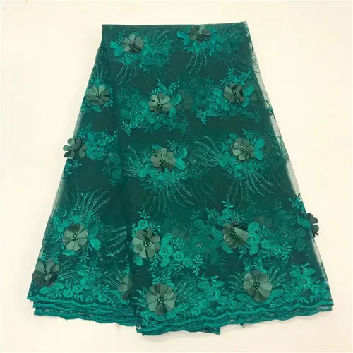 3 d 5 yards applique flowers new fashion net gauze net lace fabric with