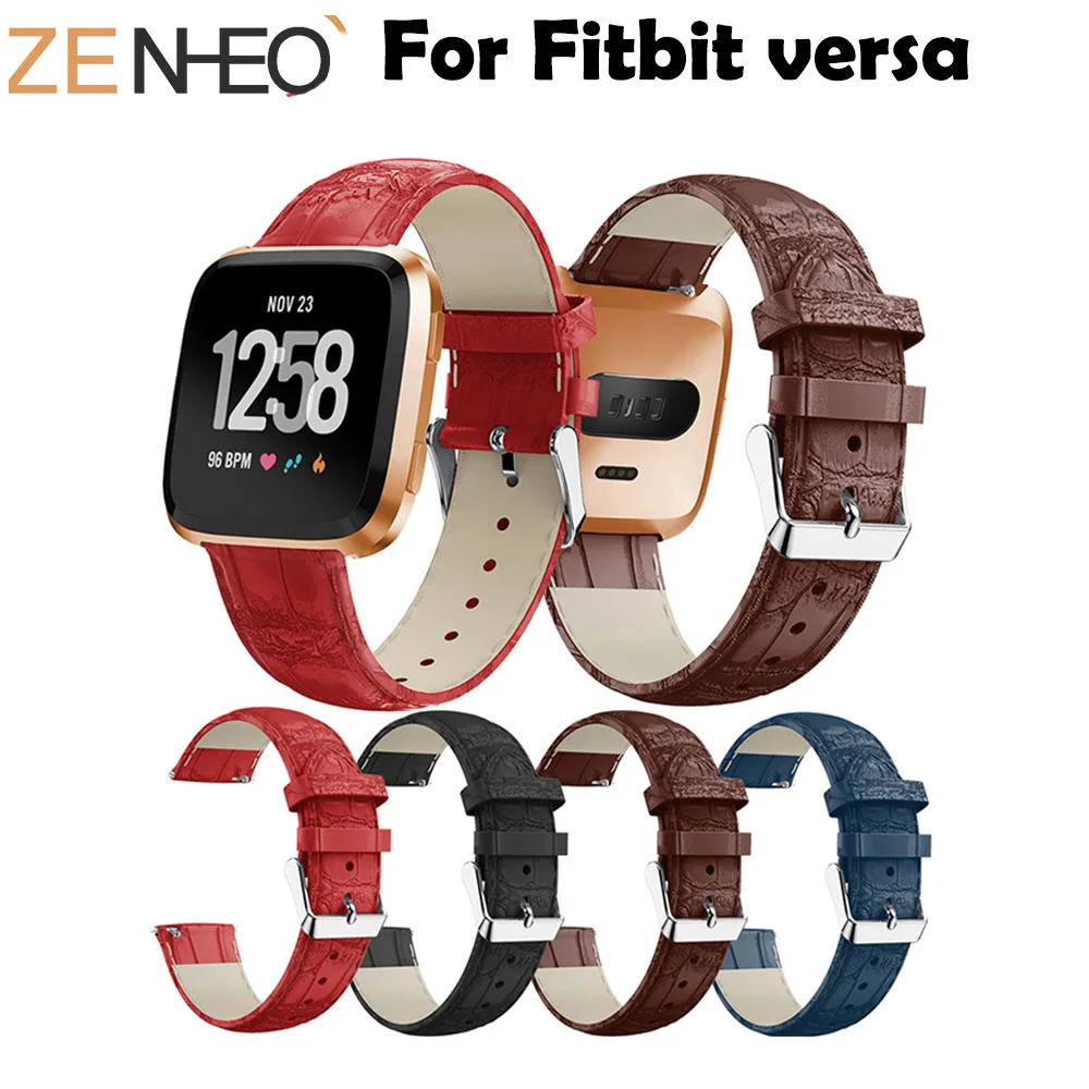 For Fitbit Versa Wristband Wrist Strap Smart Watch Band Leather Watchband Replacement Smartwatch Bands | Наручные часы