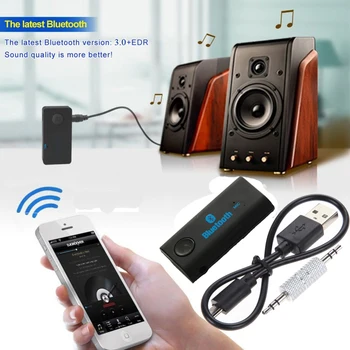 

DOITOP Wireless AUX Audio Stereo Music Bluetooth Receiver Adapter With Mic Hands-free For Home Car Music Sound System Speaker A3