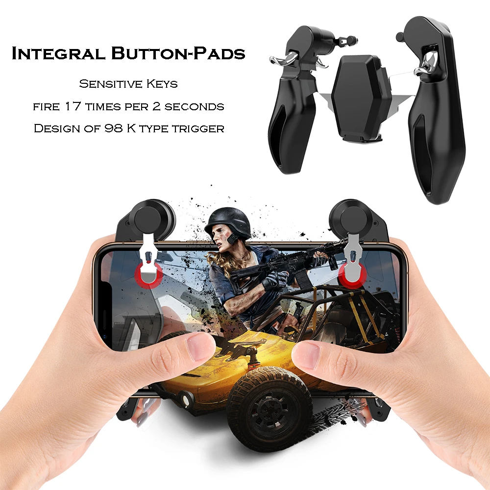 

Mobile Gamepad For PUBG Controller Trigger Aim L1R1 Shooter Joystick For IPhone For Android Phone For Free Fire