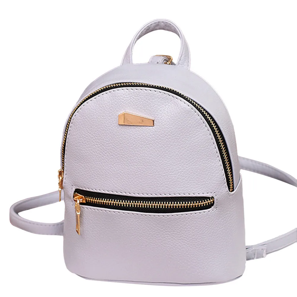 

Women Cute Leather Backpack School Rucksack College Shoulder Satchel Mini Travel Bag Mochilas Escolares Para Adolescentes