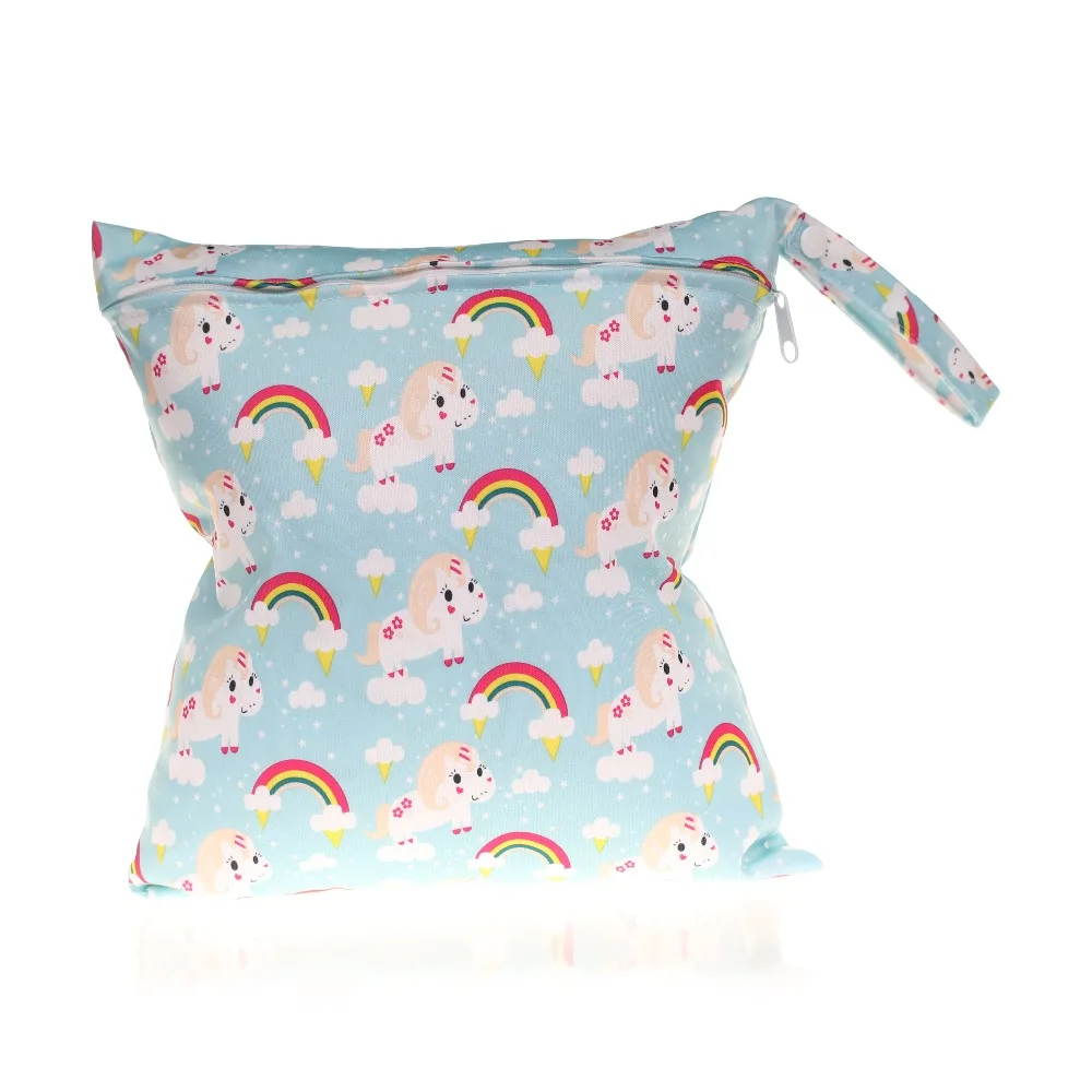 2019 New Digital Printing Waterproof single Zipper Pocket