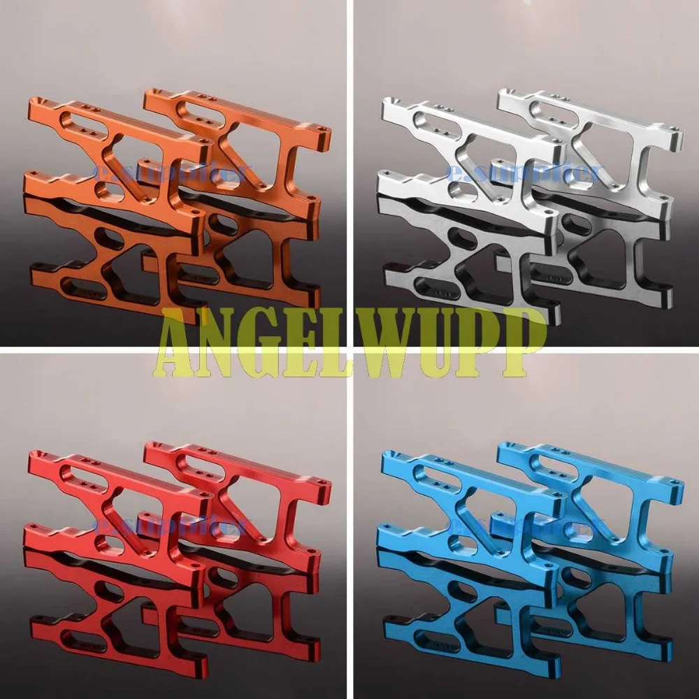 K949-004 Алюминиевая Передняя Нижняя подвеска для RC 1:10 WLToys K949 красный серебристый